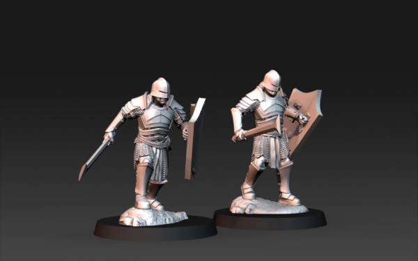 Blood Handed Orcs With Shield and Sword - x1