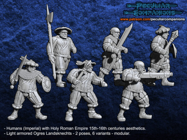 The Empire Ogres Landskenchts - x5