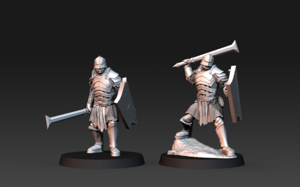 Blood Handed Orcs With Shield and Sword - x1