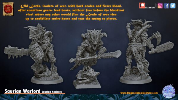 Saurian Warlord - DL Miniatures - Minifaktura
