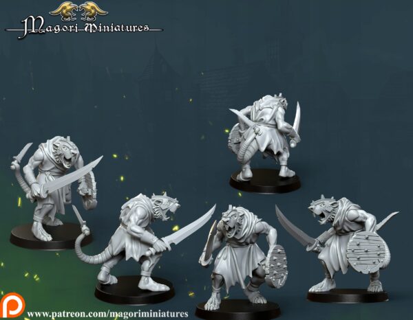 Ratmen Team - Magori Miniatures - Minifaktura - Druk3D