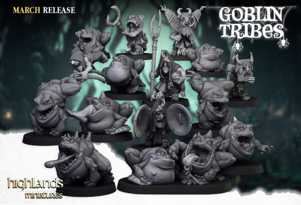 Swamp Goblins Herders and Frogs - 15x