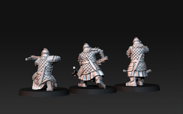 Silver Goat Dwarves Crossbowman - 3x