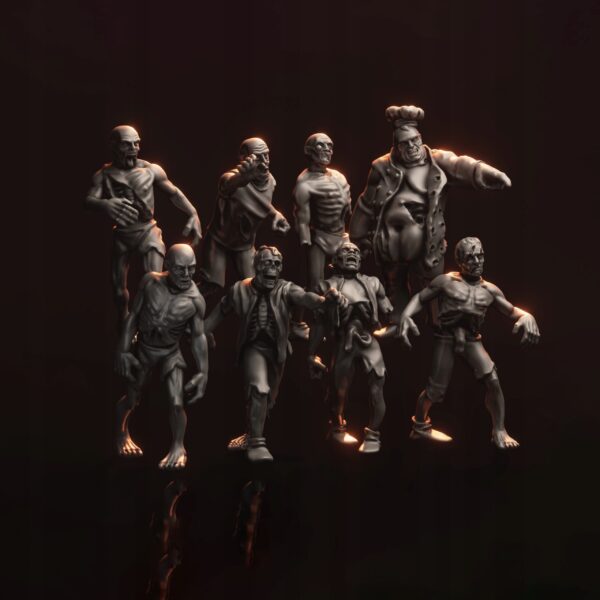 Zombies x10 - Minifaktura - Druk 3D