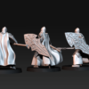Bloody elves with spear and shield - 6 Póz