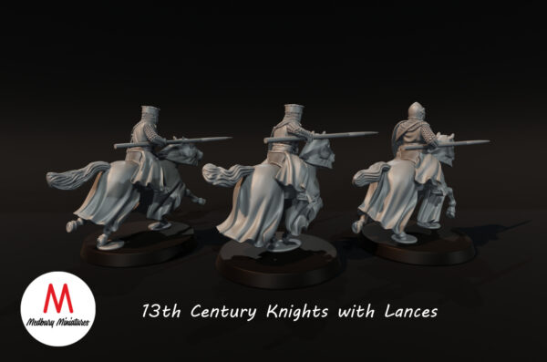 cde9f0ea691ed683b30599e7719a787d.jpg 13th Century Knights with Lances - Rycerze 6 Póz