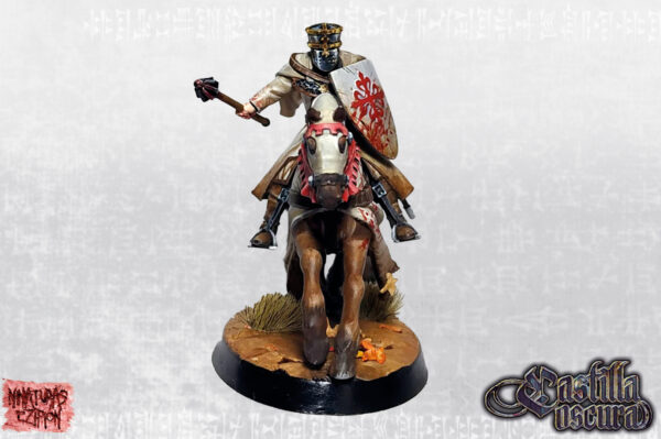Flaín, Veteran Knight and Leader of Calatrava on horse - Minifaktura