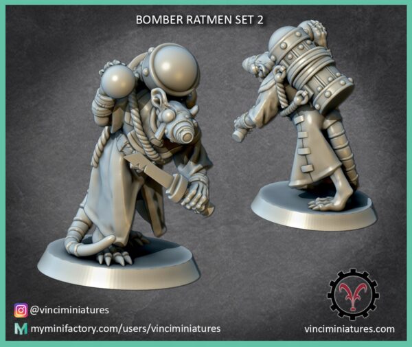 Bomber Ratmen Set 2 - Vinciminiatures - Druk 3D