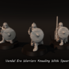 Vendel Era Warriors Kneeling with Spears - x1