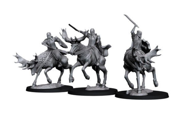 Armoured Wood Elves on Elk - Elfy na Łosiach