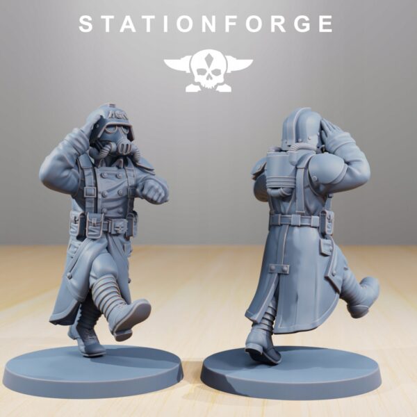 Grimguard Marching Poses - Station Forge - Druk 3D