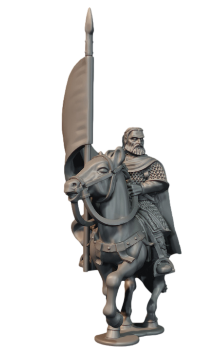 Hengstland Huscarl Banner Bearer Mounted