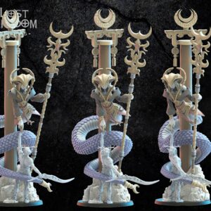 cf1449c4cab846d4963af811660e382b.jpg Dark Elves - Tsuchinoko, Naga Priestress - Druk 3D