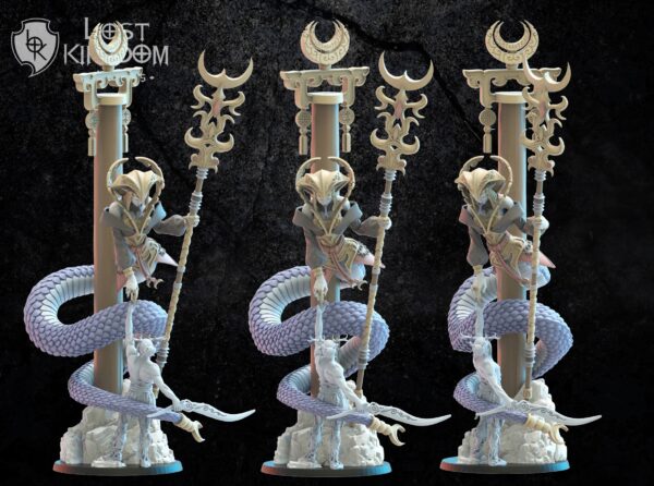 cf1449c4cab846d4963af811660e382b.jpg Dark Elves - Tsuchinoko, Naga Priestress - Druk 3D