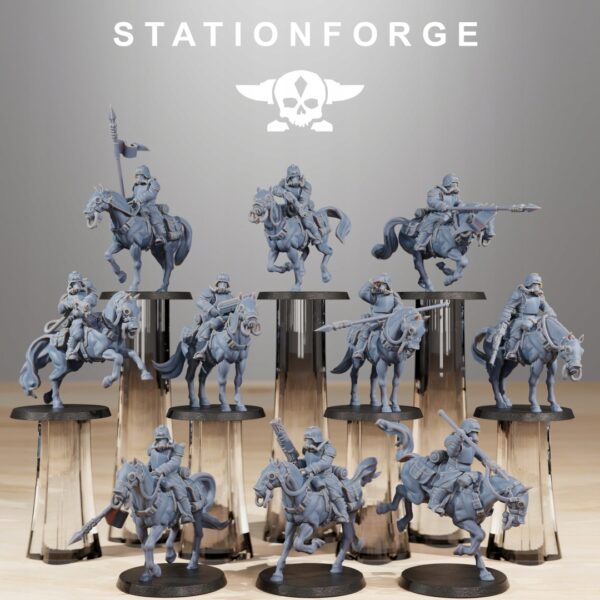 Grim Guard Cavalry x10 - Station Forge - Druk 3D
