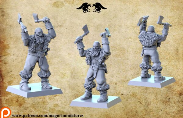 d000203a04a3a1b32f3ba4cfbd7dadce.jpg Chaos Marauders x4 - Magori Miniatures - Druk 3D