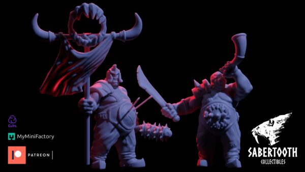 Steelgut Runeholder & Hornblower - Druk 3D