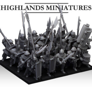 Gallia Men at Arms with Halberds and Shields - x17 + x3 CMD