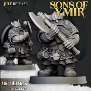 Dwarf Warrior with Two-handed Axe 4