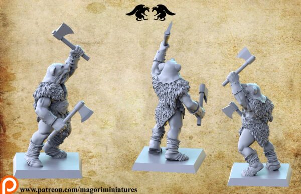 d09865abe423537546ed200b98f19204.jpg Chaos Marauders x4 - Magori Miniatures - Druk 3D