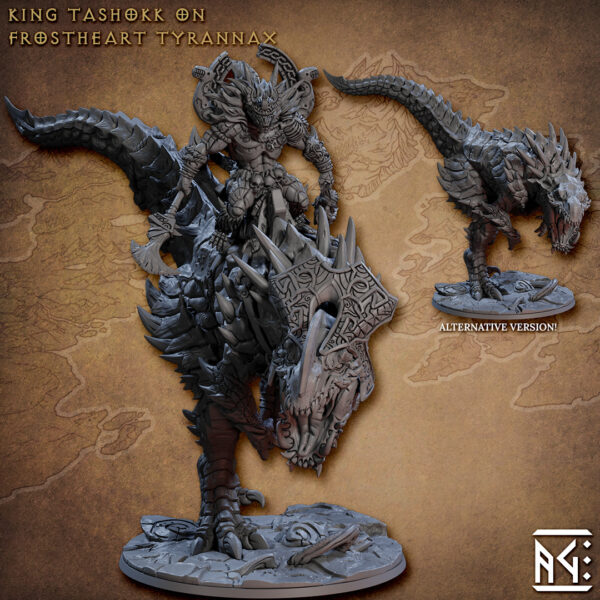 d0cc25b949a8c47dea10fa7db4e096eb.jpg King Tashokk the Great on Frostheart Tyrannax