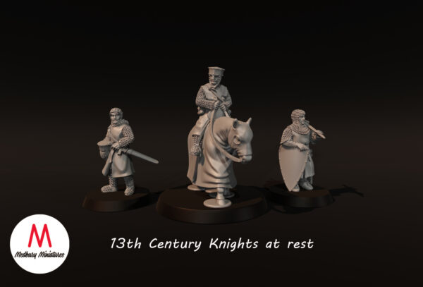 13th Century Knights At Rest - 3x