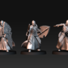 Bloody elves with spear and shield - 6 Póz