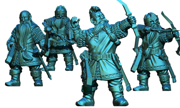 Dwarven Warriors with Bows - 1x