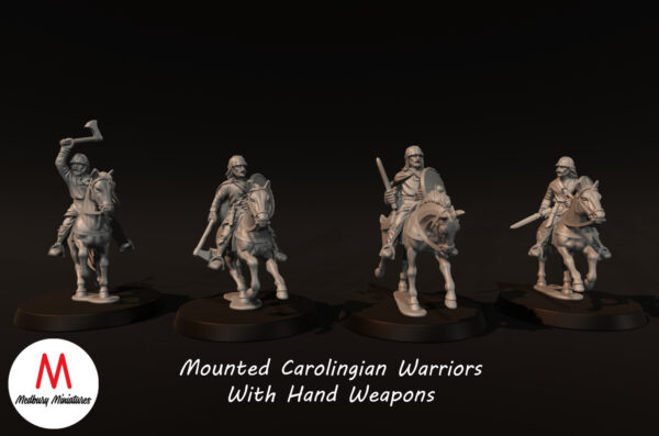 Mounted Carolingian Warriors With Hand Weapons - x1