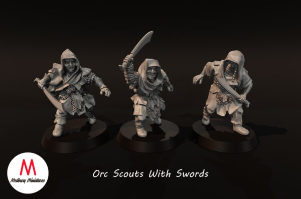 Orc Scouts with Swords - 3 Pozy