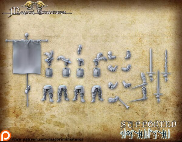 Black Guard x10 - Magori Miniatures - Druk 3D