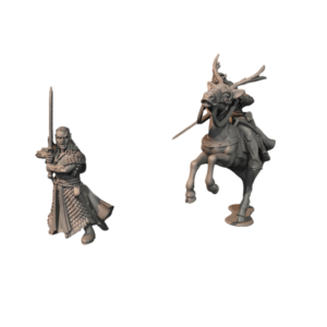 Elf Captain With Reindeer On Foot