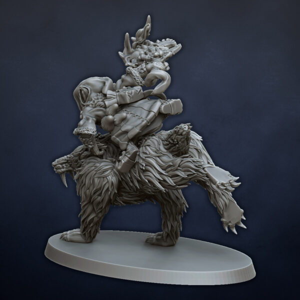 Goblin witch on Wolf - x1