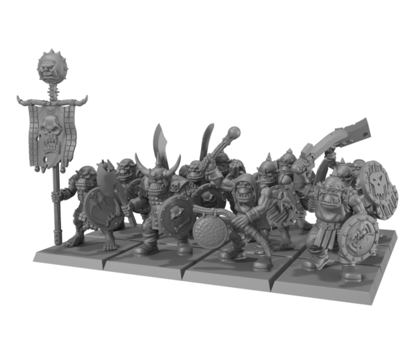 d4c92e69770f79068e1ddd227951fe6d.png Orc Warriors Unit - Jednostka 17x + CMD 3x - Monstrous Encounters