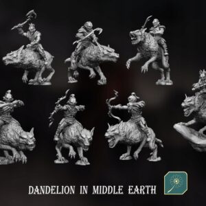 Orc Rider x7 - DIME - Minifaktura