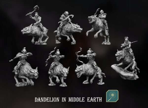 Orc Rider x7 - DIME - Minifaktura