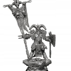 Warlord with Standard - Druk 3D