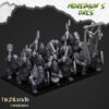 Orc Warriors with Hand Weapons + CMD - x20