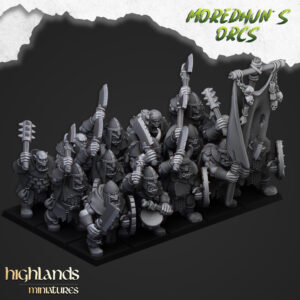 Orc Warriors with Hand Weapons + CMD - x20