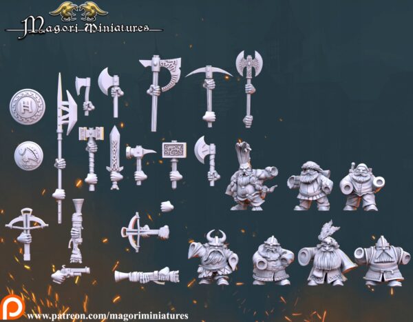 Dwarven Treasure Hunters - Magori Miniatures