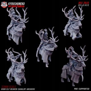 High Elf Reaver Cavalry Archers x5 - Minifaktura