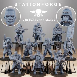 GrimGuard Combatants - Station Forge - Druk 3D