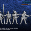 Spaniard Humans Artillery Crew - x4