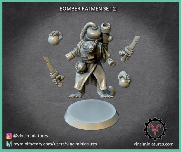Bomber Ratmen Set 2 - Vinciminiatures - Druk 3D