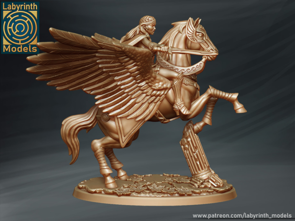 Princess Andromeda on Pegasus - Labyrinth Models