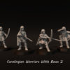 Carolingian Warriors With Bows - x4