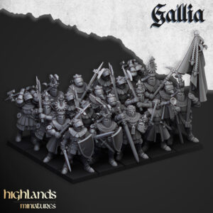 Knights of Gallia on Foot - x7 + 3 CMD