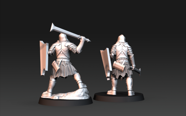 Blood Handed Orcs With Shield and Sword - x10