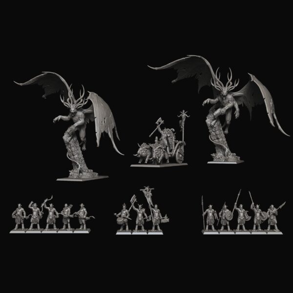 Mongrel / Ungor with spears - Druk 3D