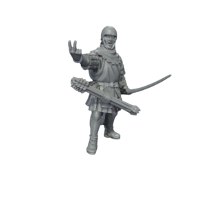 English Longbowmen - Łucznik z Dwoma Palcami w Górze - Medbury Miniatures